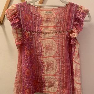Love shack fancy printed top